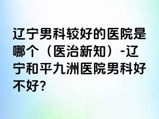 辽宁男科较好的医院是哪个（医治新知）-辽宁和平九洲医院男科好不好？